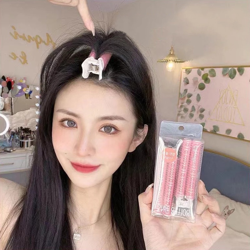 Bộ 2 Dụng Cụ Uốn Tóc Xoăn Bằng Nhựa Bền Có Thể Tái Sử Dụng Tiện Lợi Cho Người Lười