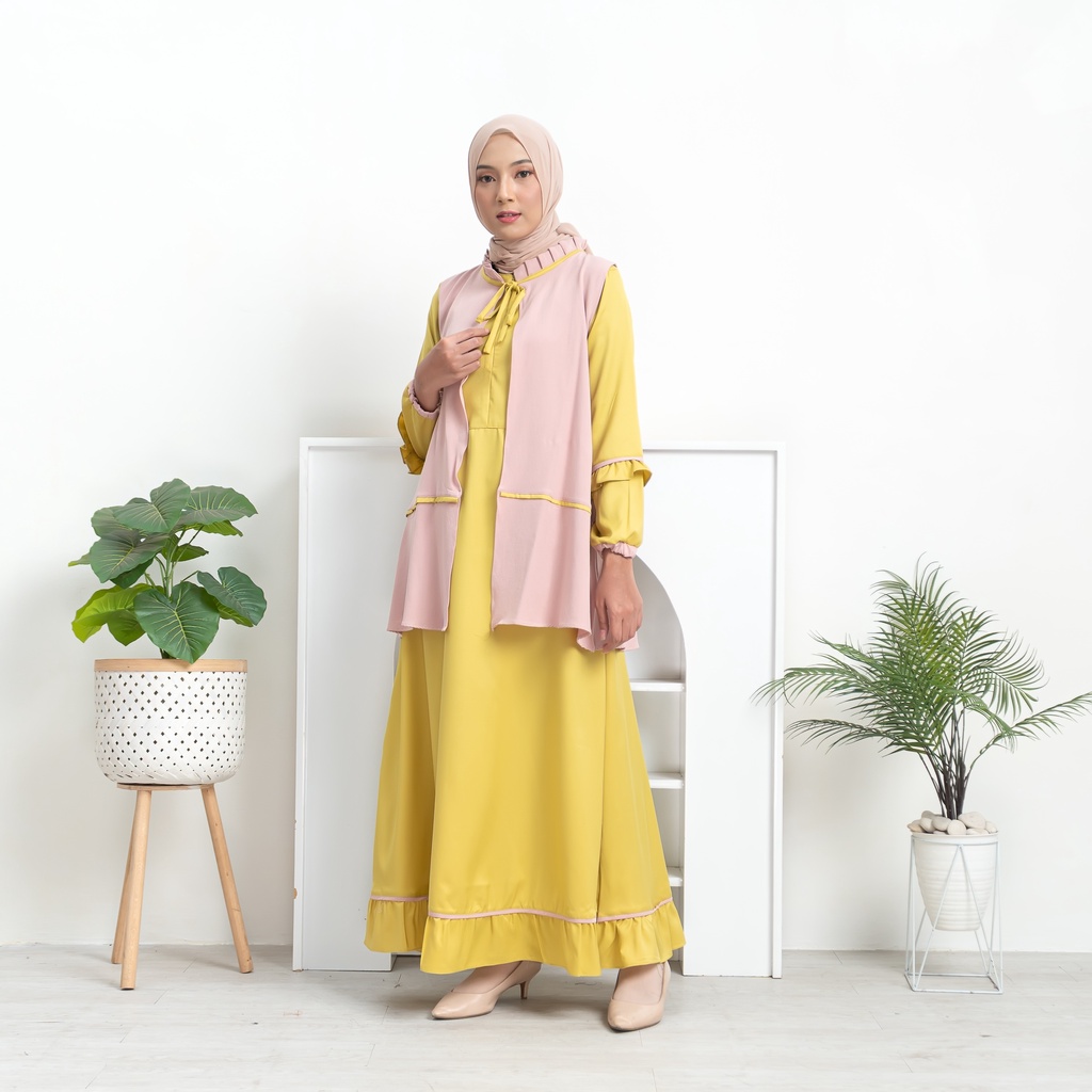 Andara Maxi - Gamis Kiểu Dáng Thanh Lịch Hiện Đại Hợp Thời Trang Cho Nữ | Áo Khoác Thời Trang Phong Cách Hàn Quốc | Khăn Trùm Đầu Hồi Giáo | Đầm Dài Lễ Hội Lạ Mắt Maxy | Bên Ngoài Hồi Giáo Đẹp