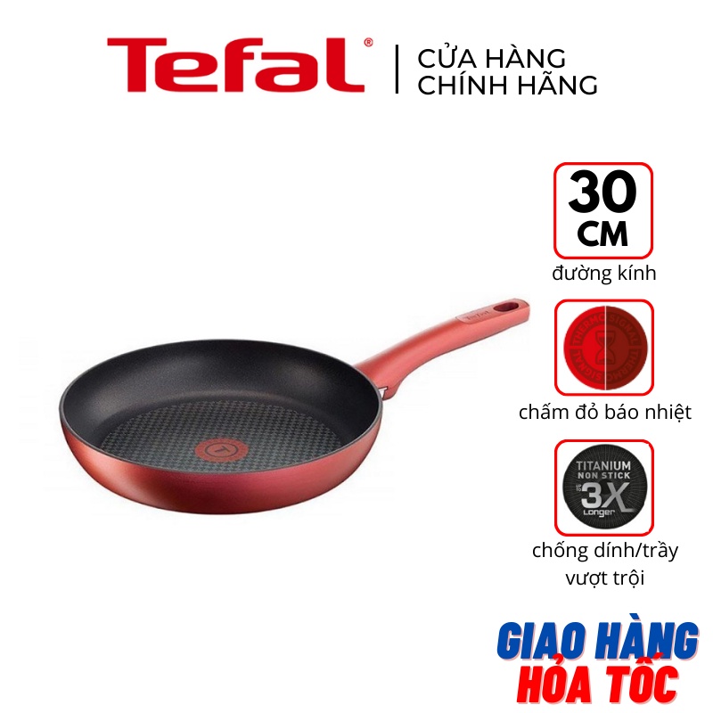 Chảo chiên nhôm 30cm chống dính đế từ Tefal Character C6820772 - Hàng chính hãng