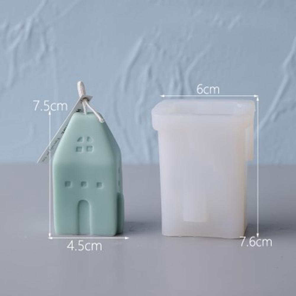 Khuôn Làm Nến Handmade Bằng Silicone Hình Ngôi Nhà Lâu Đài