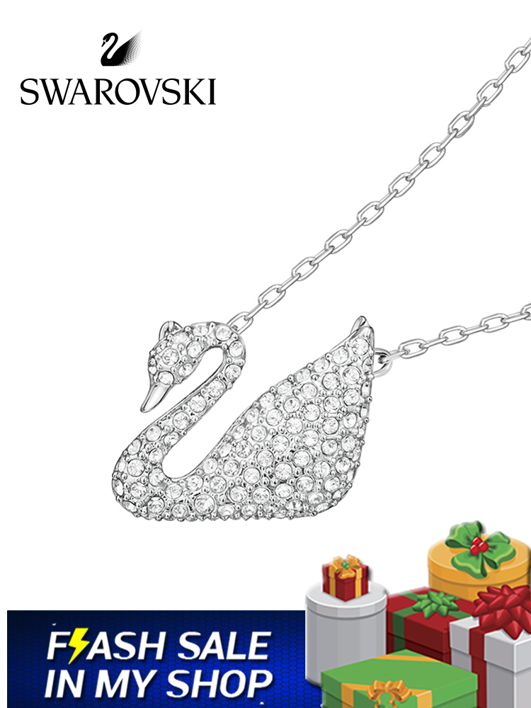 FLASH SALE 100% Swarovski Dây Chuyền Nữ SWAN  SWAN Thời trang cổ điển, thanh lịch và quyến rũ FASHION Necklace trang sức đeo Trang sức