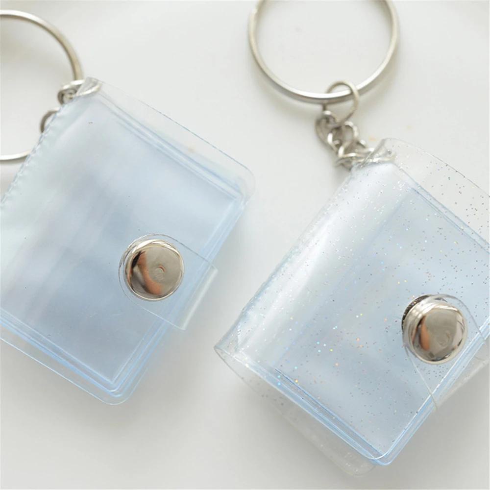 Album Ảnh Mini 16 Ngăn Trong Suốt Kích Thước 1 Inch Kèm Móc Khóa Xinh Xắn