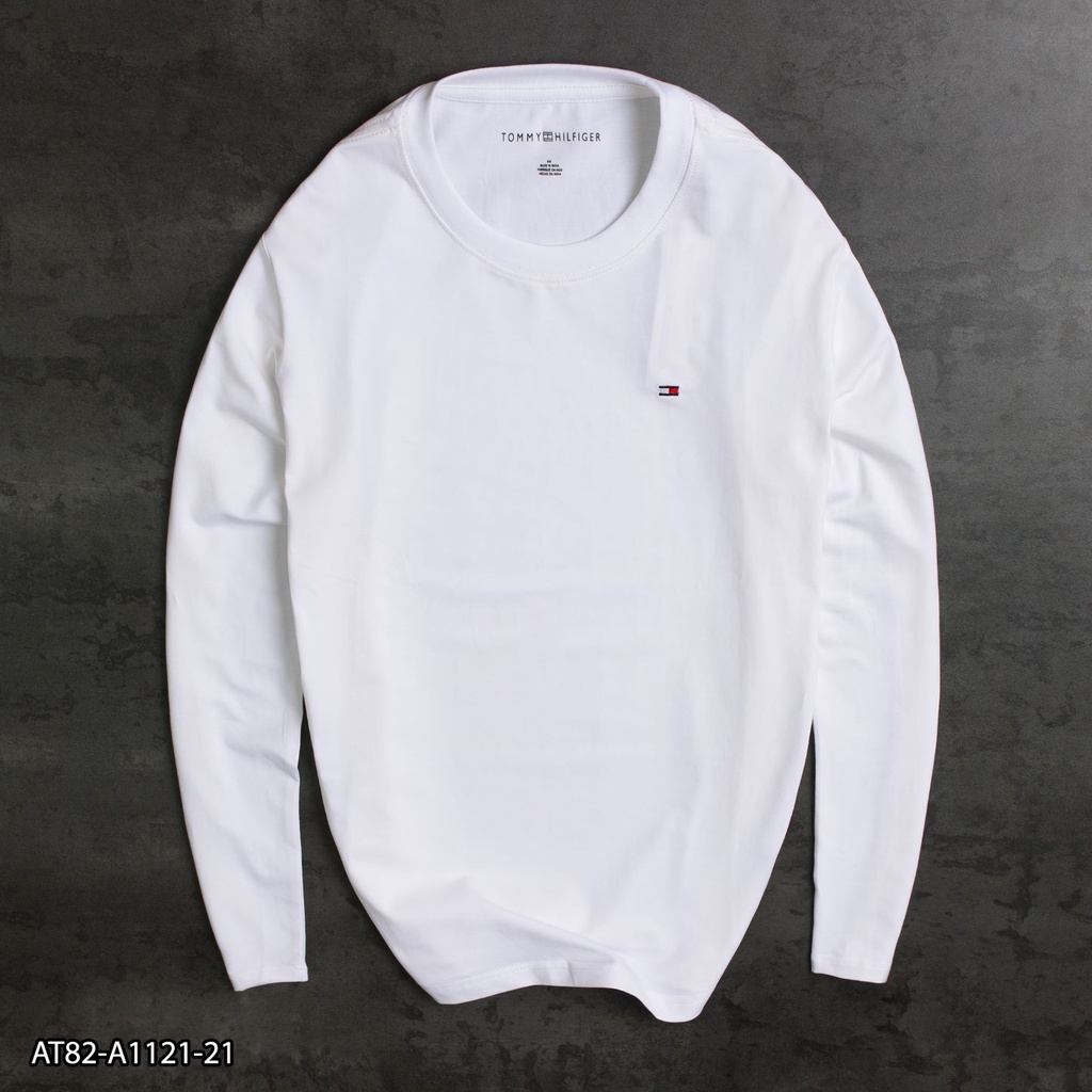 Áo Thun Tay Dài TOM MY  AT82 100% Cotton - áo thun nam thêu Logo