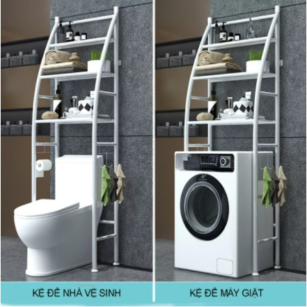 [FREESHIP] KỆ 3 TẦNG ĐỂ MÁY GIẶT, TOILET CHOPHÒNG TẮM  ĐA NĂNG - TIẾT KIỆM KHÔNG GIAN