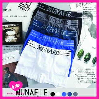 Quần sịp đùi co giãn 4 chiều, quần lót nam munafie đống túi zip combo 4 cái