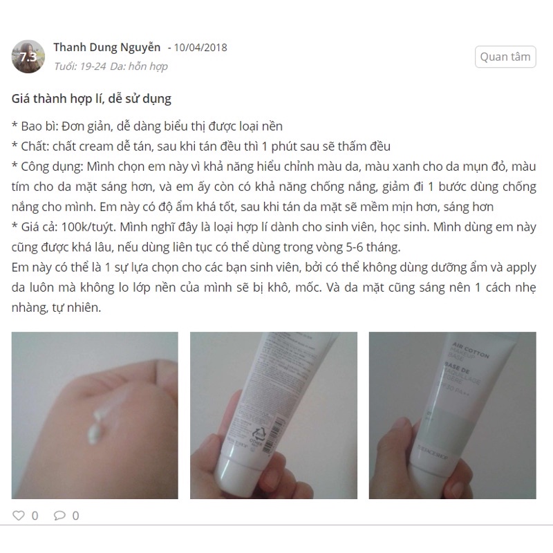 Kem Lót Air Cotton Makeup Base | BigBuy360 - bigbuy360.vn