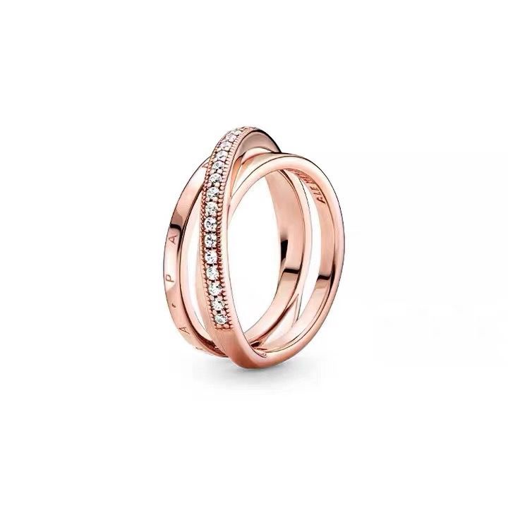 PANDORA Nhẫn Đính Hôn Bạc 925 Thiết Kế Độc Đáo Cho Nữ