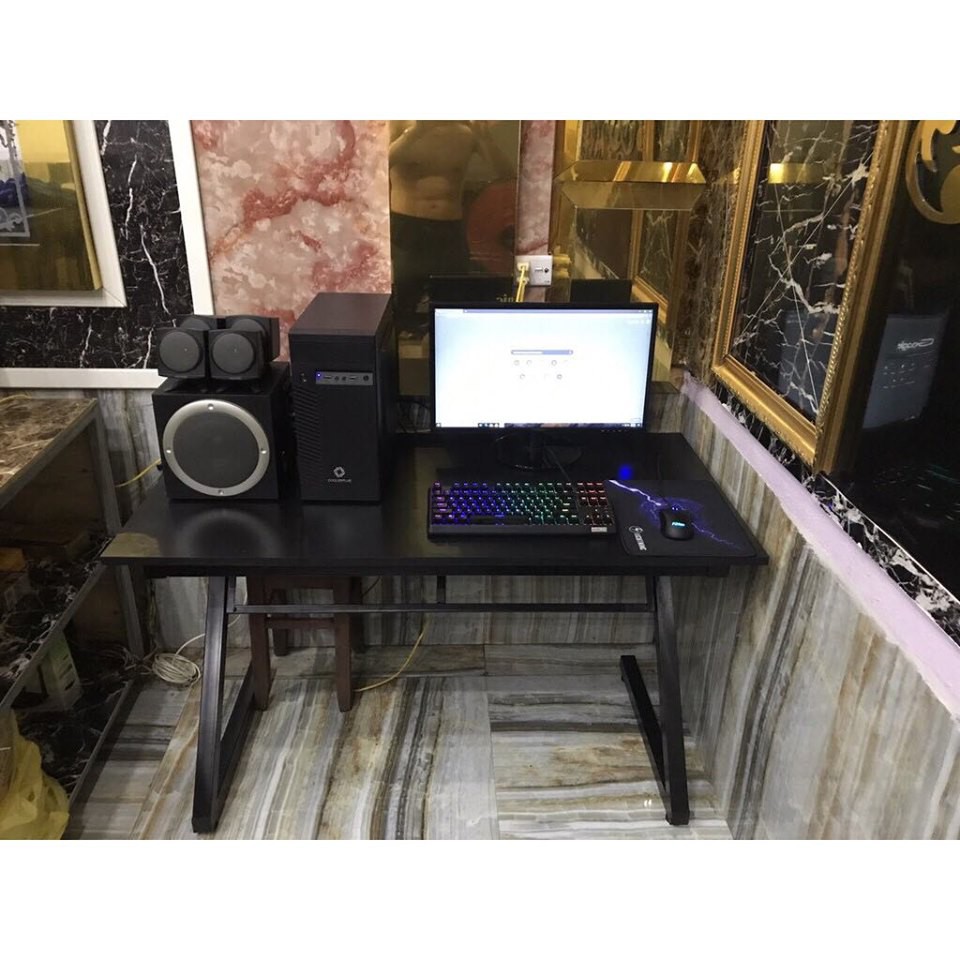 Bàn làm việc, bàn gaming chân Z đen kt 50x1m, cao 75cm, gỗ MDF giá tại xưởng | BigBuy360 - bigbuy360.vn