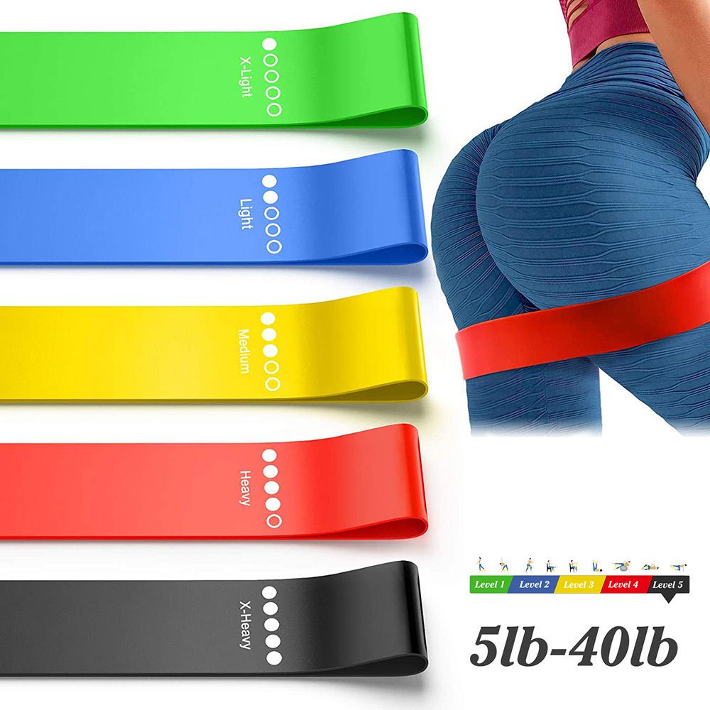 Đai kháng lực co giãn bằng cao su nhiều màu tùy chọn