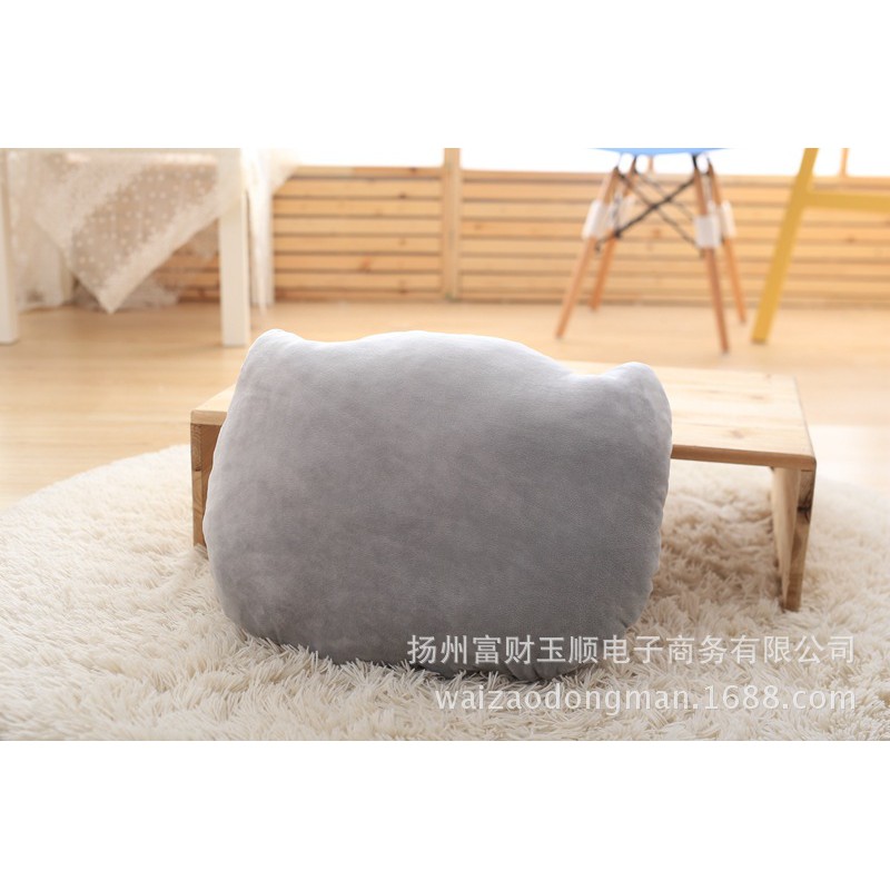 Thú nhồi bông - gối tựa Sofa hình mặt mèo 3D