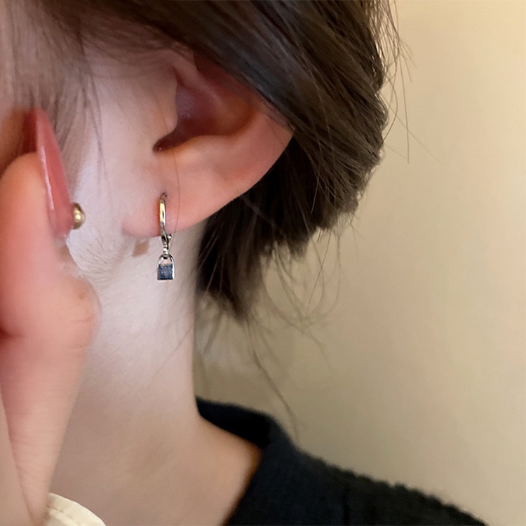 Đen Bộ 4 Khuyên Tai Hình Quả cherry Xinh Xắn