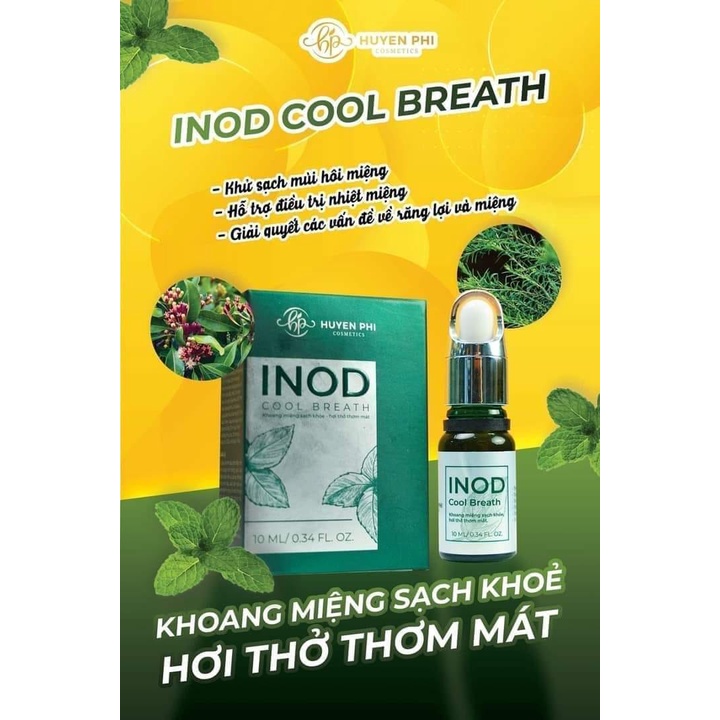 ERUM Hôi Miệng INOD COOL Huyền Phi - Sạch mảng bám, vôi răng, sâu răng