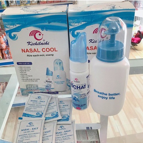 (PK4) Bình rửa mũi NASAL COOL - Nhanh chóng làm sạch và thông thoáng đường thở - Thao tác đơn giản, dễ sử dụng