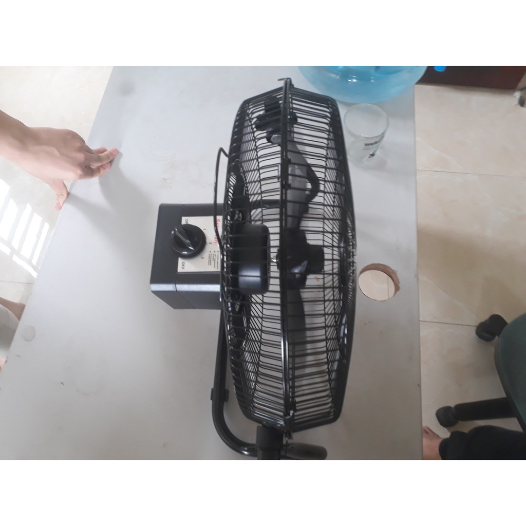 Quạt Năng lượng mặt trời để bàn Solar Fan, Quạt tích điện chân quỳ dùng cho gia đình