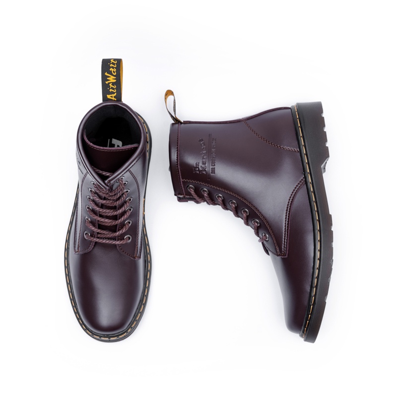 Giầy bốt da Dr-Martens Đen và Nâu cổ cao nam đẹp cao cấp,giầy đốc thời trang hot trên hiện nay,chữ dập vân nổi,đế kếp si
