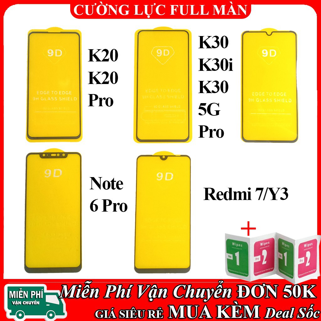 Kính cường lực redmi Note 8 Pro Note 7 Pro Note 6 Pro Note 9 Pro Note 10 Pro Mi 10T Pro 10i Mi 9 Lite CC9 Mi 11 Lite FM