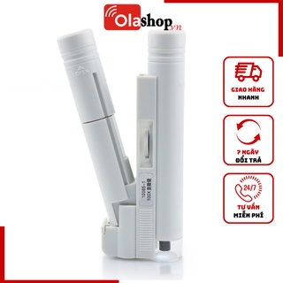 Kính lúp cầm tay có đèn độ phóng đại 100x