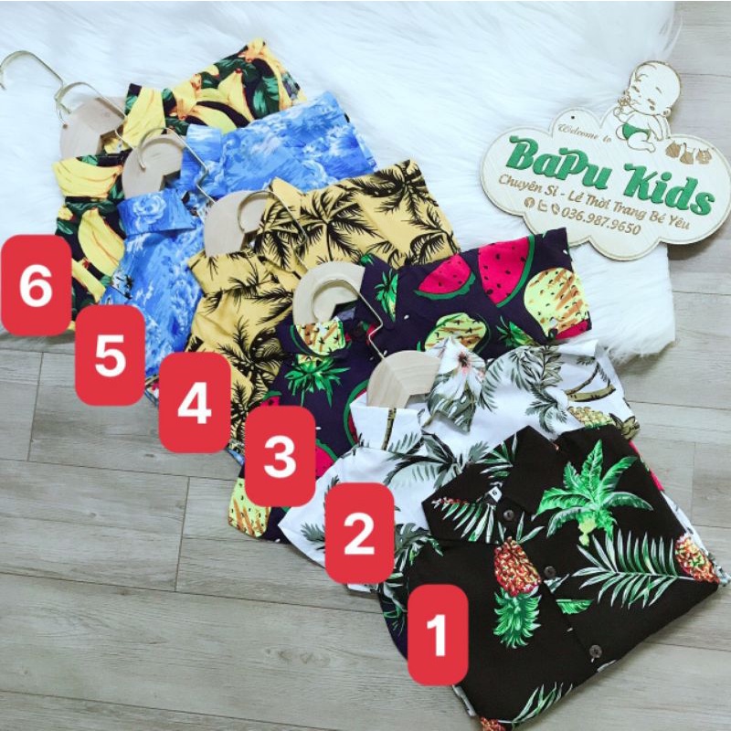 Bộ ngắn tay cho bé size lớn 20kg_ 40kg