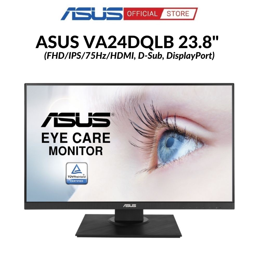 [Mã ELTECHZONE giảm 5% đơn 500K] Màn hình máy tính Asus VA24DQLB 23.8 inch FHD IPS 75Hz - Hàng chính hãng