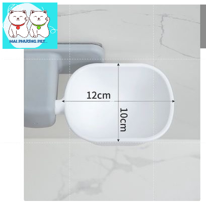 Bát gắn dán tường cho thú cưng chó mèo maiphuongpetshop