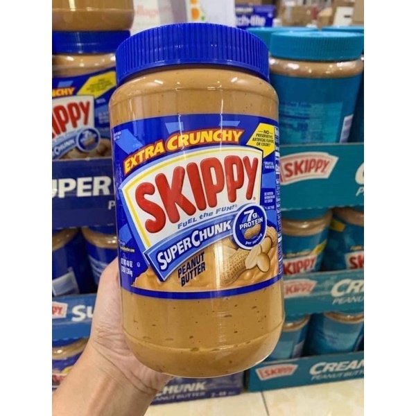 Bơ đậu phộng Skippy Creamy Super Chunk 1,36kg Mỹ