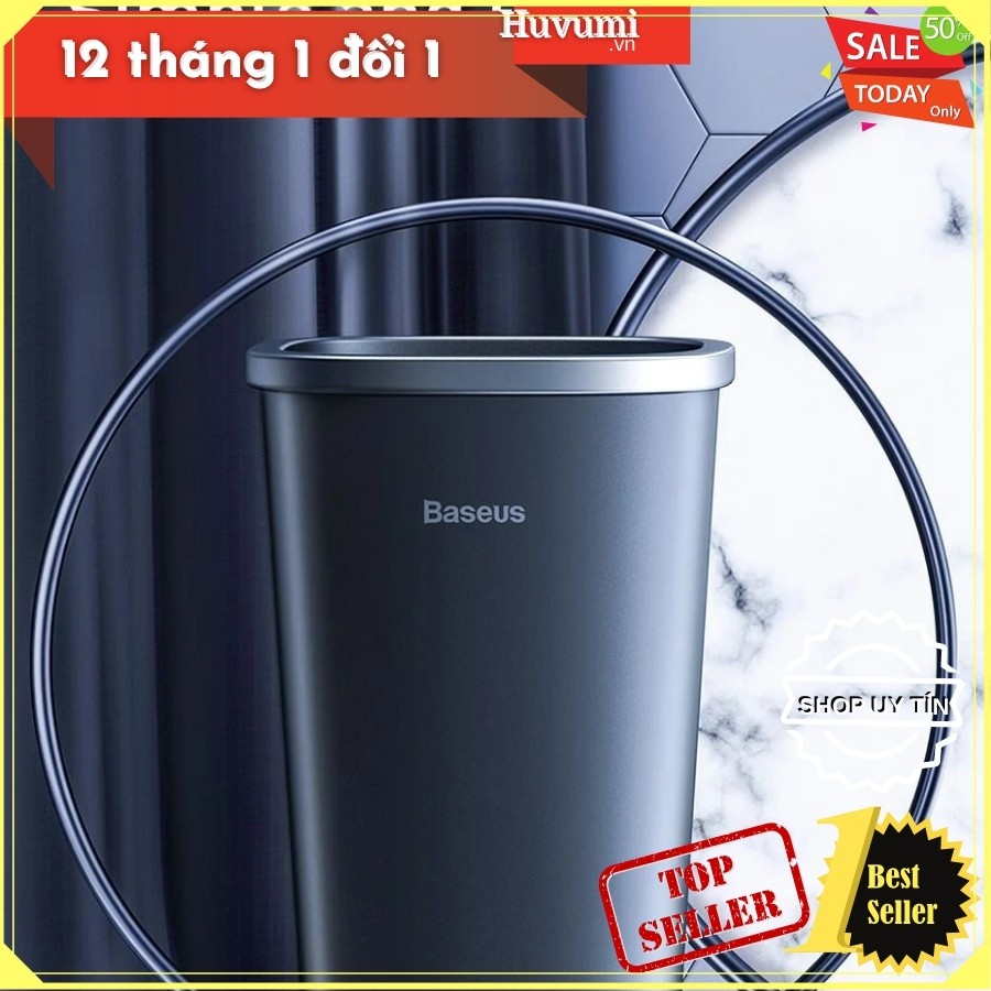 Bình đựng rác mini Baseus Dust-free Vehicle Mounted Trash Can đùng trên ô tô hoặc bàn làm việc - LV753