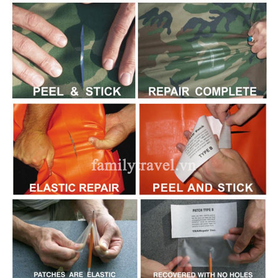 Miếng dán vá lều, đệm hơi GL1214- Miếng dán chống thấm- Bui Travel | BigBuy360 - bigbuy360.vn