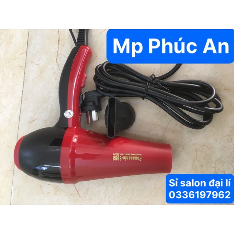 Máy sáy tóc  6668 màu đỏ 2300w chuyên salon siêu khoẻ