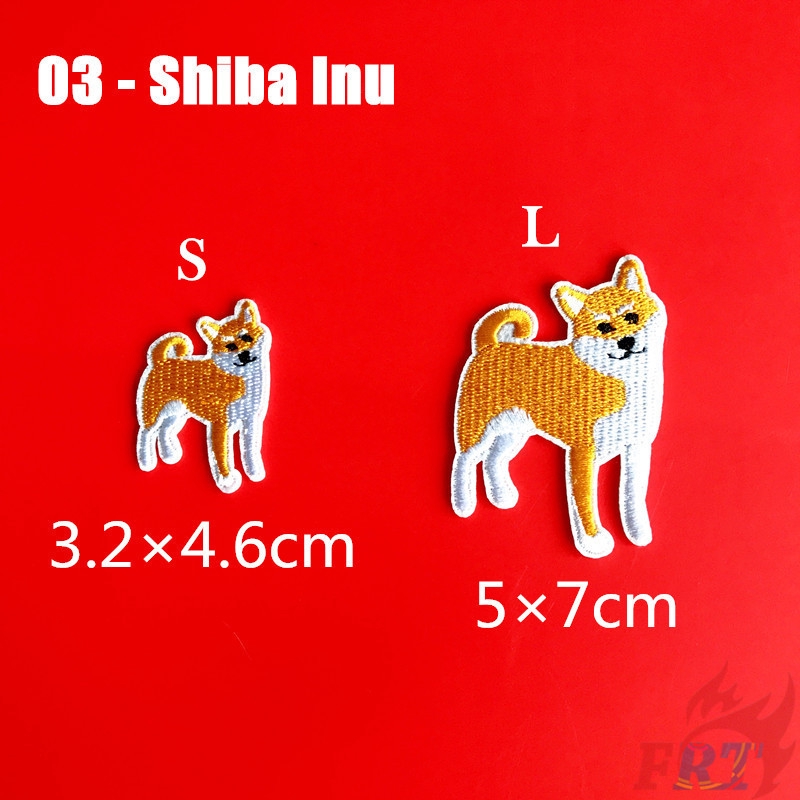 ☸ Pets：Corgi / Husky / Shiba Inu / Labrador / Hound - Dogs Iron-on Patch ☸ 1Pc/2Pcs Animals Diy Sew on Iron on Badges Patches