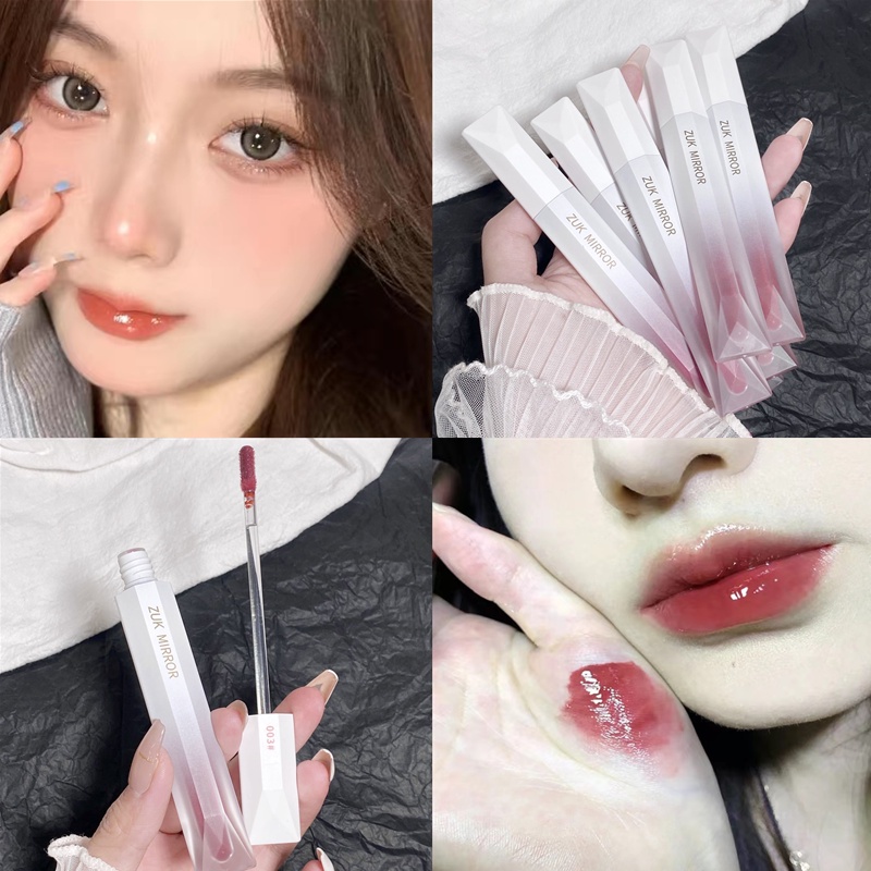 Son Bóng Môi ZUK Màu Nude Nhạt Mềm Mượt Nuôi Dưỡng Môi Chống Thấm Nước