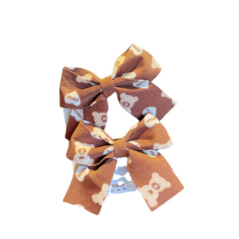 Set 2 Kẹp Tóc Nơ Dễ Thương Dành Cho Nữ