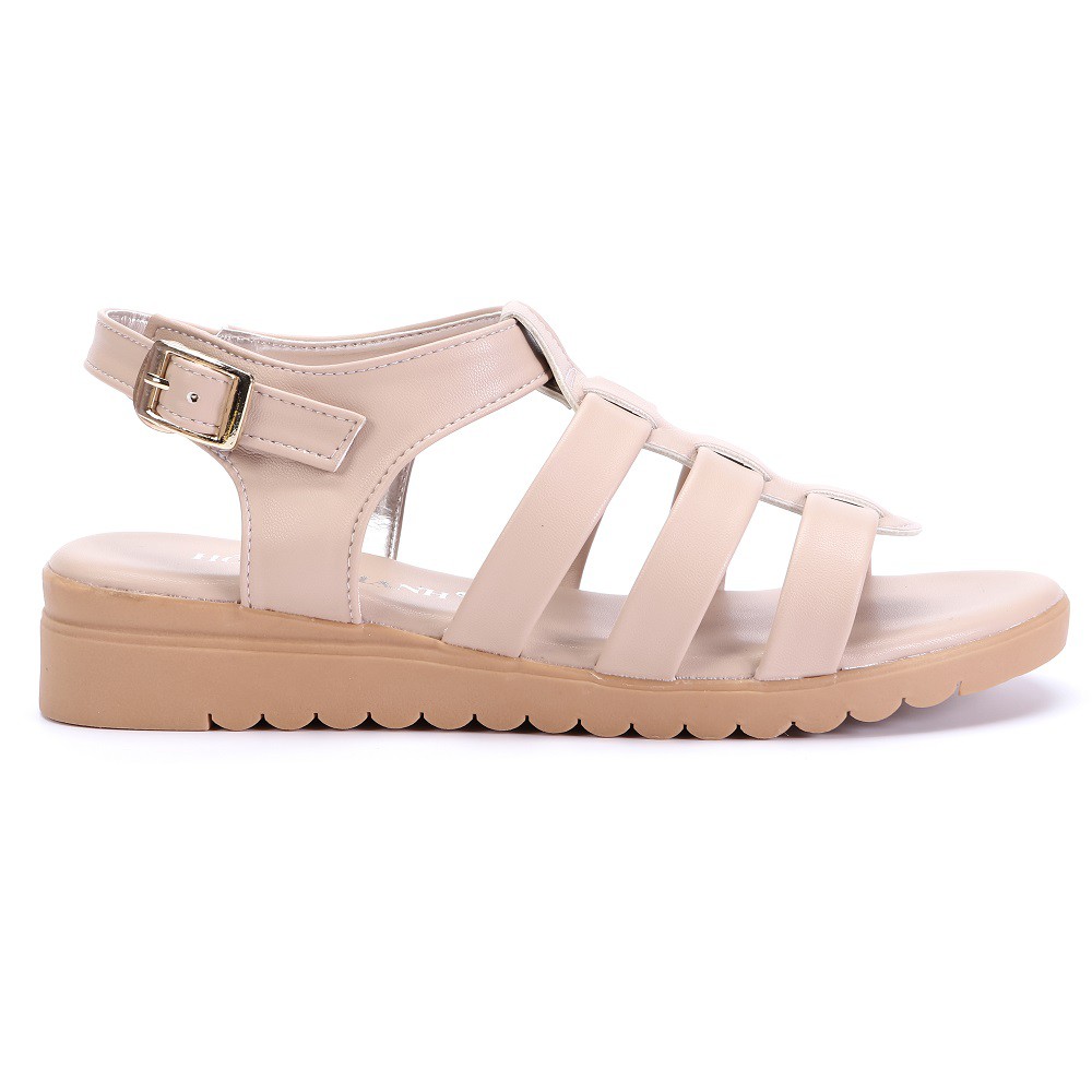 HỒNG THẠNH - Sandal Bệt Đen &amp; Kem - 4568