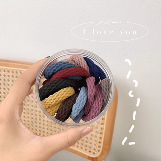 Set 20 Thun Cột Tóc Không Đường May Co Giãn Tốt