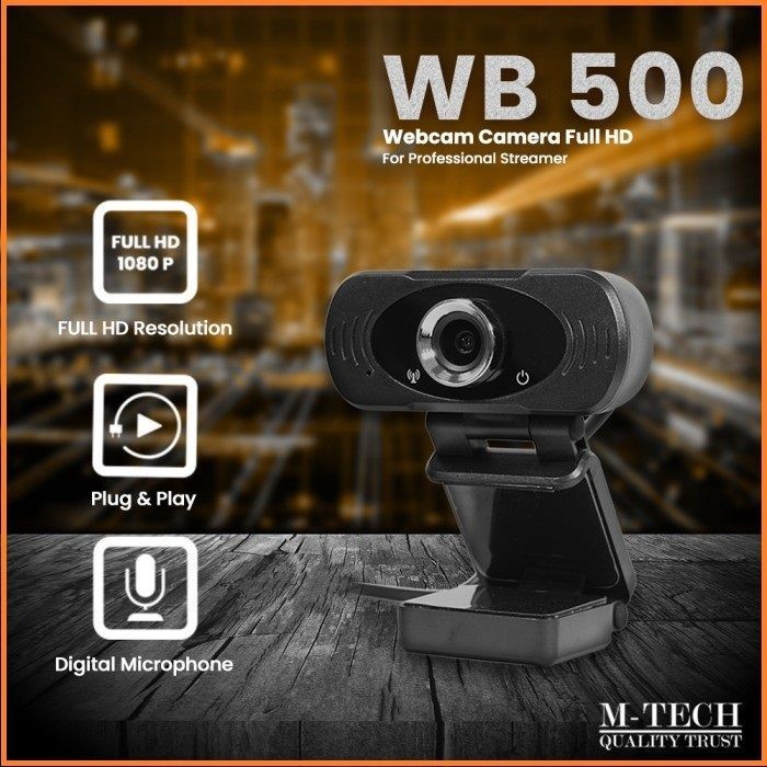 Webcam Mtech Wb400 Wb-400 Usb Kèm Micro
