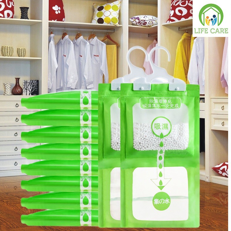 Túi hút ẩm 2 ngăn chống ẩm mốc có móc treo đa năng siêu hút ẩm cực tốt