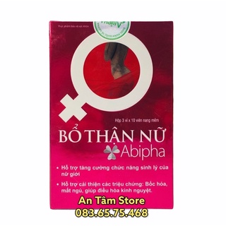 (Che Tên SP) Bổ thận nữ Abipha (hộp 30 viên)