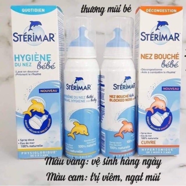 Xịt muối biển cá heo Sterima nội địa Pháp