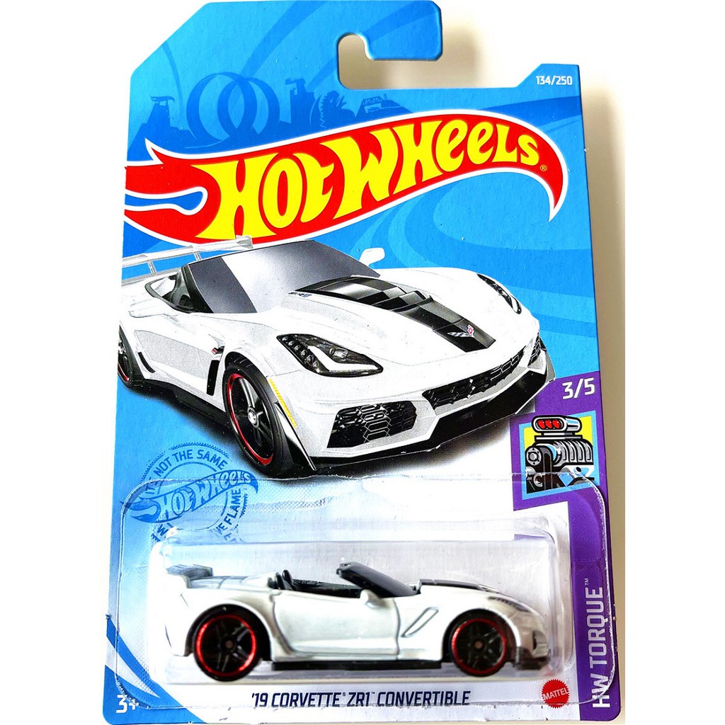 Mô hình siêu xe hot wheels 19 Corvette ZR1 Convertible