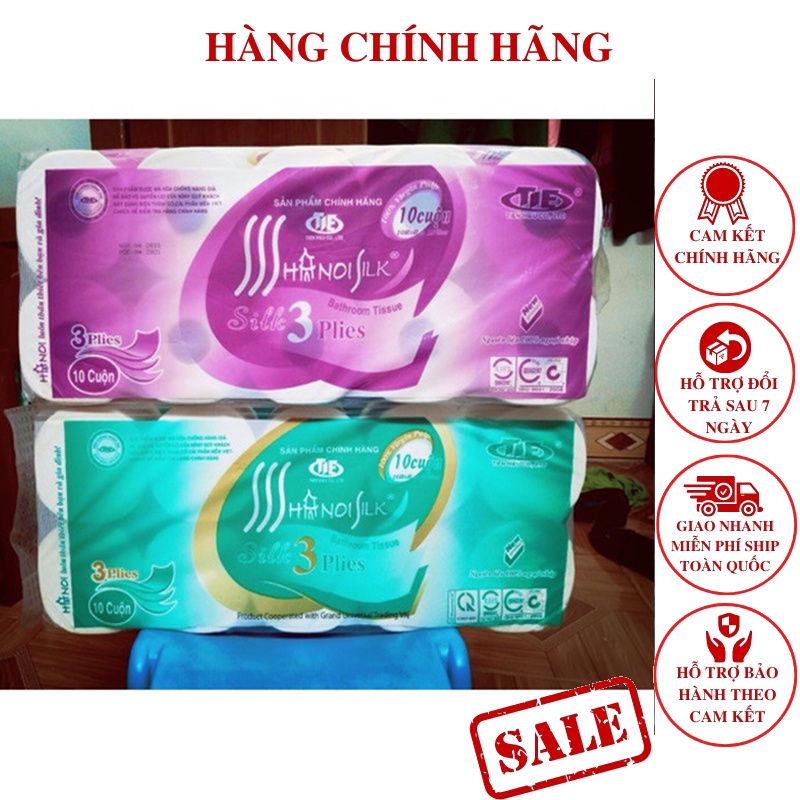 [XẢ LỖ] GIẤY VỆ SINH HÀ NỘI SILK 3 LỚP 1.6KG