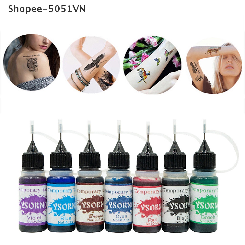 Mực Xăm Bán Vĩnh Viễn Tự Nhiên 10Ml