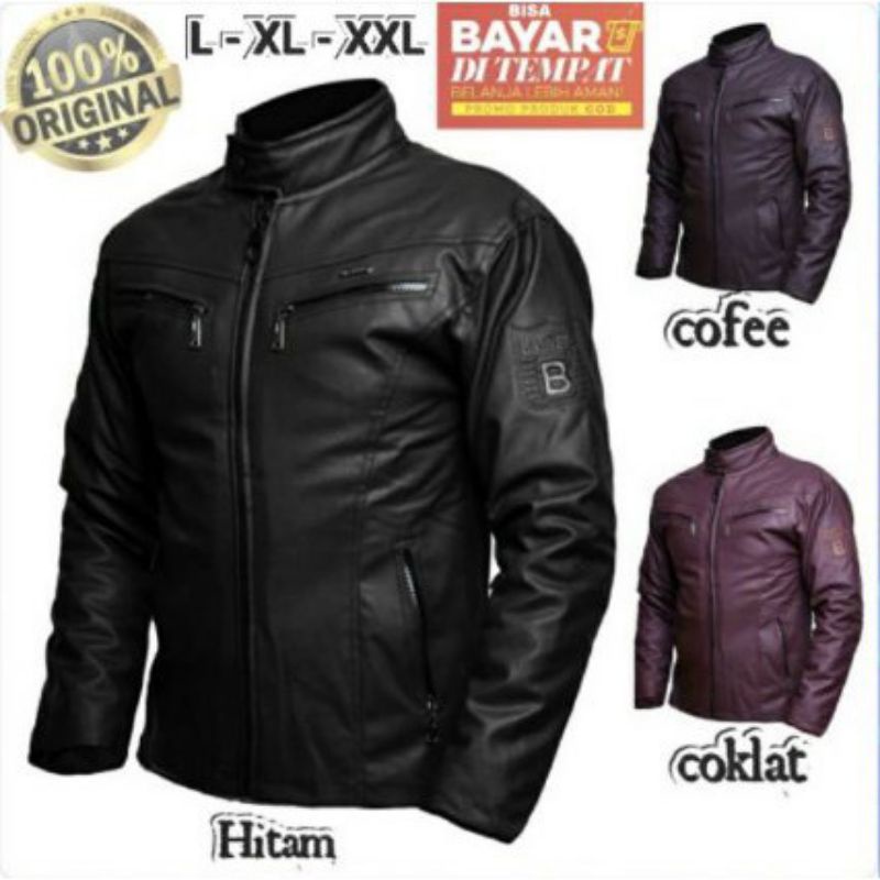Fsb - Áo Khoác Da Tổng Hợp Thêu Họa Tiết Cao Cấp Thời Trang Cho Nam BKRS 006 Size L XL XXL