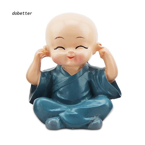 Set 4 tượng chú tiểu mini dễ thương dùng trang trí