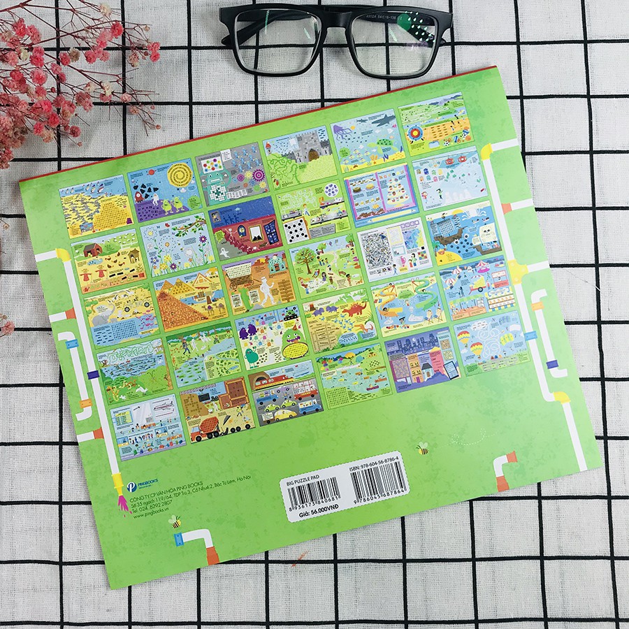 Sách Cuốn Sách Khổng Lồ Về Trò Chơi Tư Duy Big Puzzle Pad Dành Cho Bé Từ 5+