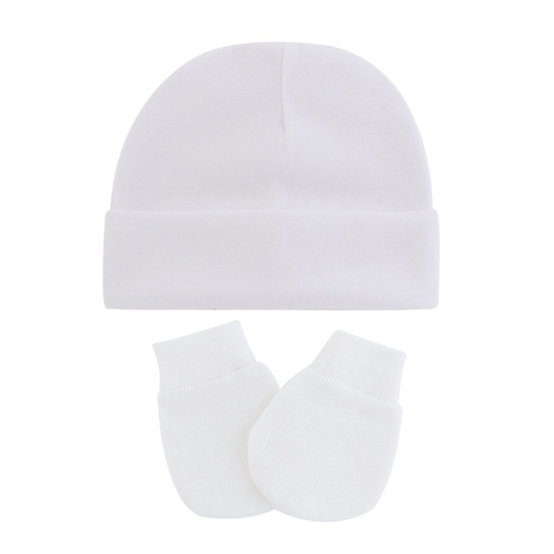 Mũ Beanie Kèm Găng Tay Dễ Thương Cho Bé 0-3 Tháng Tuổi