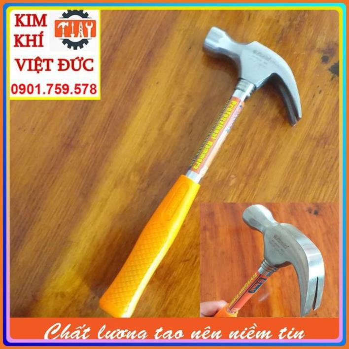 Búa sừng dê, búa nhổ đinh cán thép cứng 16oz/ 454g Asaki AK-0373 – Đầu đóng đinh đầu tròn thép siêu cứng