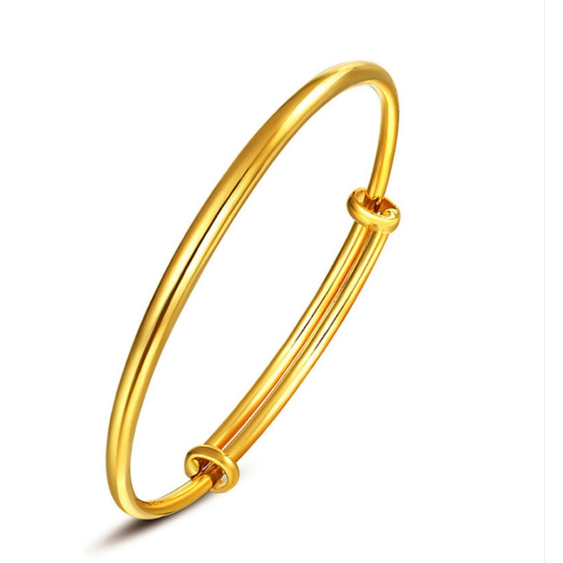 Vòng Tay May Mắn Mạ Vàng 24K EMAS BANGKOK GELANG TANGAN DEWASA Thời Trang Cho Nữ