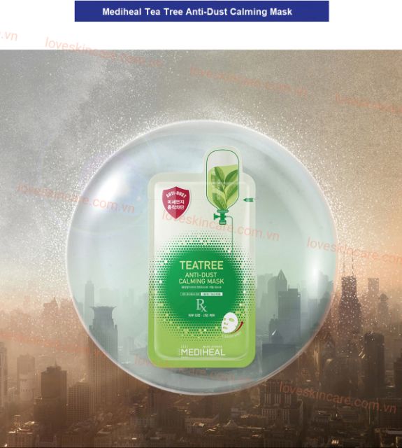 Mặt Nạ Giảm Mụn Làm Dịu Da Mediheal Tea Tree Anti-Dust Calming Mask