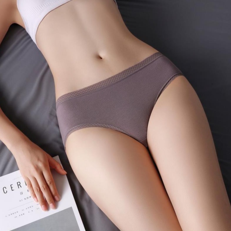 Quần lót cotton kháng khuẩn xuất nhật - quần chip nữ siêu mỏng xì lip không đường may Q666 | BigBuy360 - bigbuy360.vn