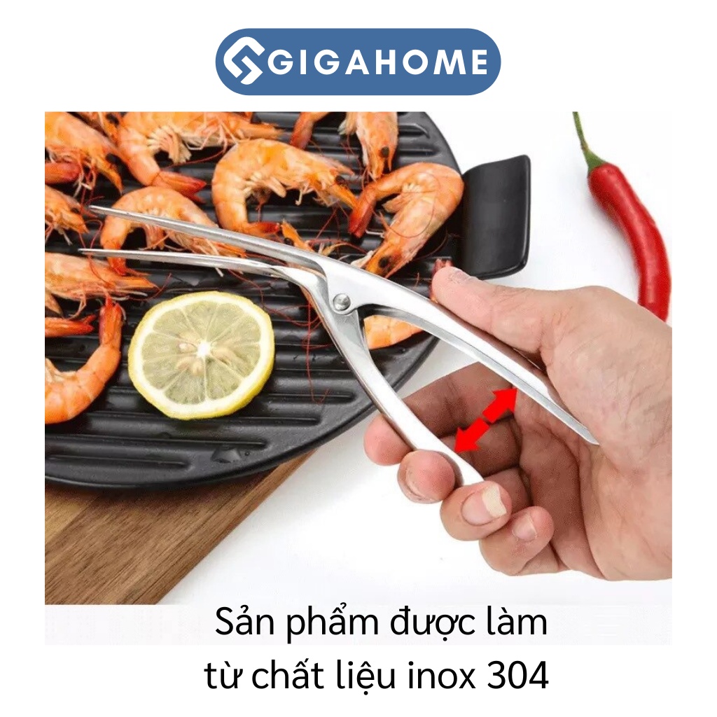 Dụng Cụ Bóc Vỏ Tôm Inox GIGAHOME Tiện Lợi, Nhanh Chóng 6196