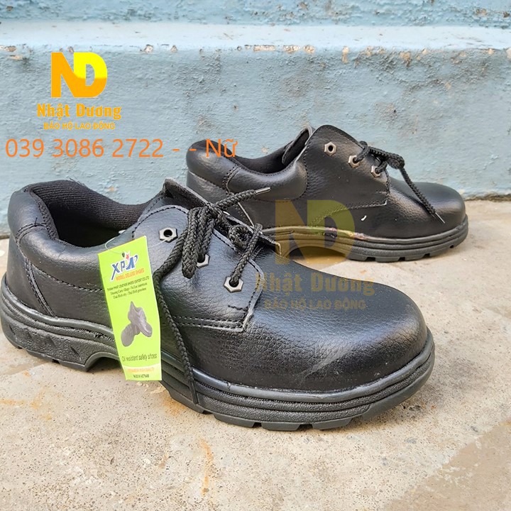 giày bảo hộ lao động giày XP chỉ đen- chính hãng-chuyên dùng công nhân xây dựng, cơ khí